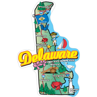 Delaware Map Sticker