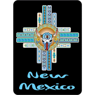 OK4 New Mexico Steer Head Cross Sticker