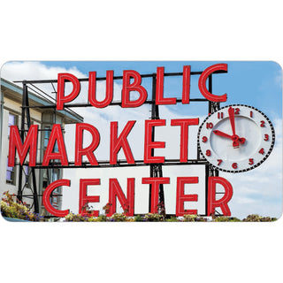 Public Market Sign   Seattle  WA Public Market Sign Sticker