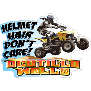 OCOTILLO WELLS HELMET HAIR DONT CARE Sticker