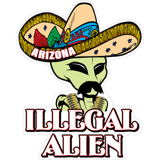 Arizona   Illegal Alien Vertical Sticker