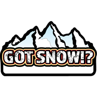 Novelty   Got Snow Sticker
