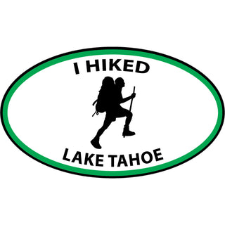 OK4 Lake Tahoe Hiker Oval Sticker