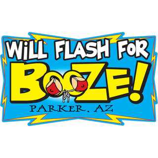 Flash for Booze Sticker