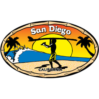 San Diego  CA   Endless Summer Oval Sticker
