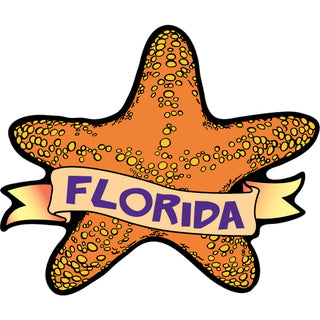 OK4 Florida Starfish With Banner Sticker