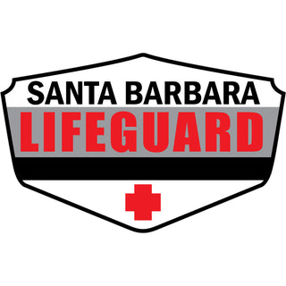 Santa Barbara  CA Lifeguard Shield (27195  45827  B S 45) Sticker