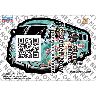 Huntington Beach Palm Van Sticker