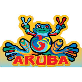 Aruba   Peace Frog Sticker