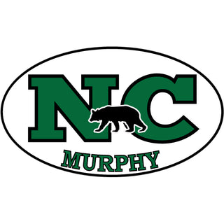 Murphy NC Euro Oval Grren Black w Bear Sticker