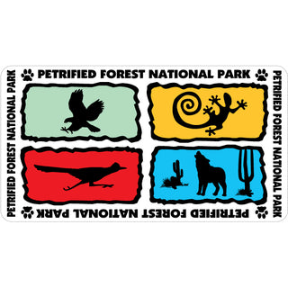 Petrified Forest National Park   Desert Animal Silhouettes Sticker
