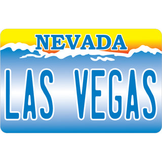 Las Vegas  NV   Nevada License Plate Sticker