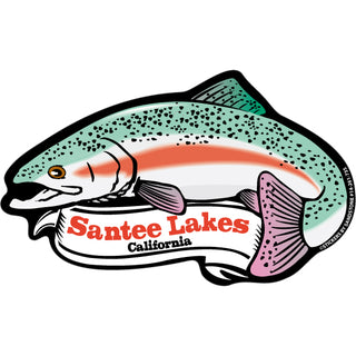 OK4 Santee Lakes CA Trout with Banner Sticker