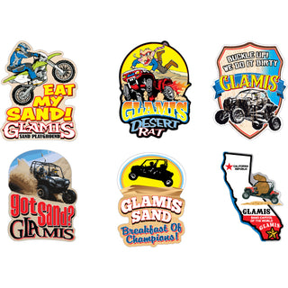 GLAMIS Peace Love and WIngs and Tribal Oval and I Heart Sticker