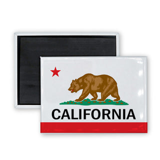 California   California Flag Rectangle Badge Magnet