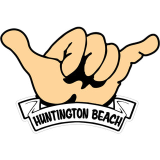 Huntington Beach   Hang Loose Hand Sticker