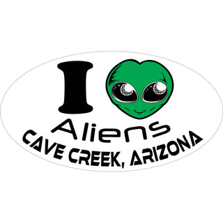 Cave Creek  Arizona   I Heart Alien Sticker