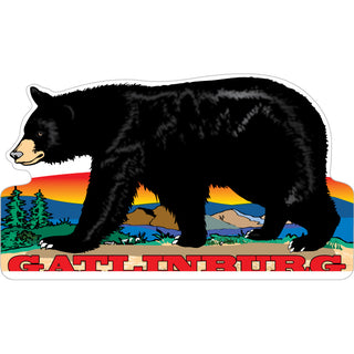 Gatlinburg Walking Bear Sticker