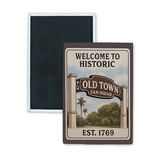 OLD TOWN SD SIGN Rectangle Badge Magnet