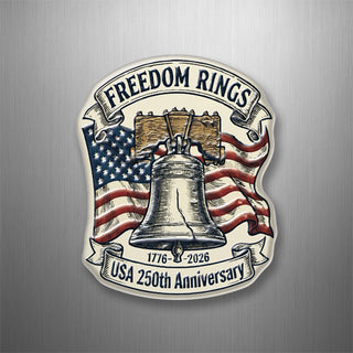 Novelty   Freedom Rings Bell 250th Anniversary 3D Magnet