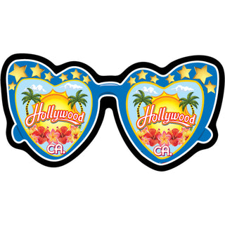 HOLLYWOOD HEART GLASSES Sticker