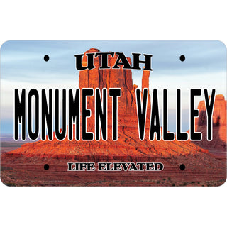 Monument Valley   Monument Valley UT Life Elevated License Plate Sticker