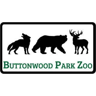 Buttonwood Park Zoo Wolf Bear Deer Rectangle Sticker