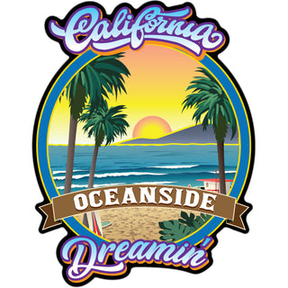 Oceanside  California   California Dreamin Sticker