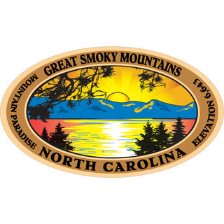 Great Smoky Mountains North Carolina Mountain Paradise Sticker
