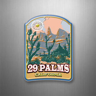 Palms California   Orange Mountains Desert 3D Magnet