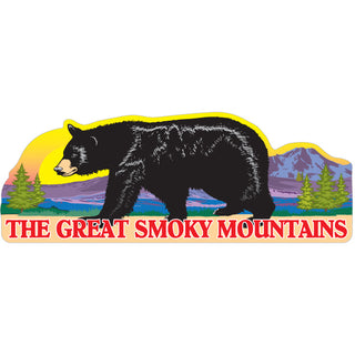 GREAT SMOKY MOUNTAINS WALKING BEAR SUNSET Sticker