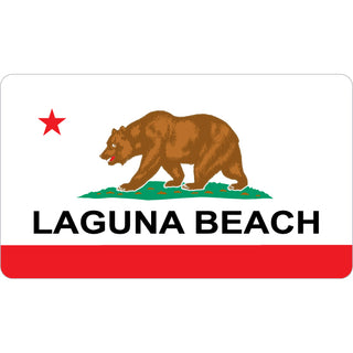 Laguna Beach   California Flag Laguna Beach Sticker