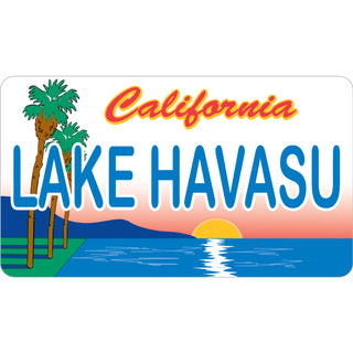 Lake Havasu   Palm Sunset License Plate Sticker