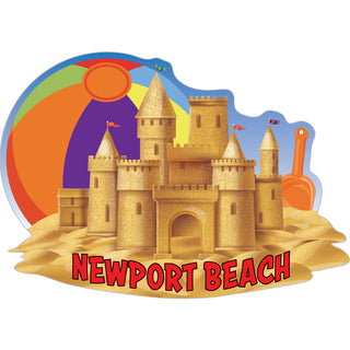 OK4 Newport Beach  CA Sandcastle (01132) Sticker