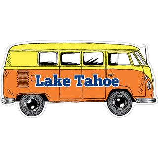 Lake Tahoe   Bus Side View Plain Sticker