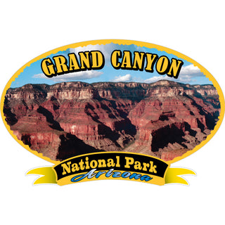 Grand Canyon National Park  Arizona   Phot Oval with Banner Sticker