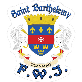 Saint Barthelemy F.W.I   Coat of Arms Sticker