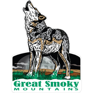 OK4 Great Smoky Mountains Howling Wolf Sticker