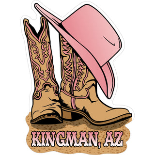 Kingman Cowgirl Boots Sticker