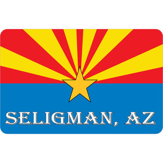 Seligman  AZ   Arizona Flag Sticker