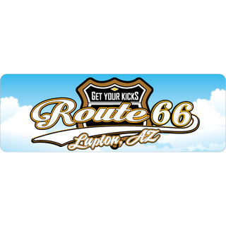 Lupton AZ Route 66 Get Your Kicks Brown Shield Sticker