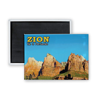 Zion   The 3 Patriarchs Photo Rectangle Badge Magnet