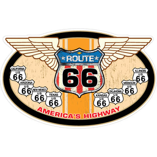 Route 66 America's Highway Sticker