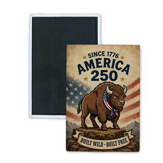 Built Wild Bison   Built Wild Bison Rectangle Badge Magnet