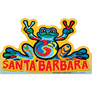 OK4 Santa Barbara Peace Frog mini Sticker