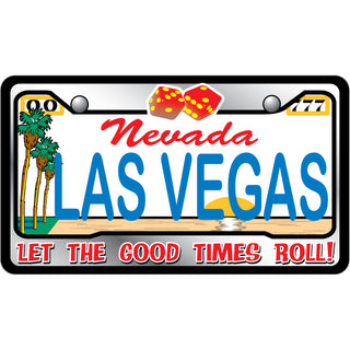 Las Vegas  Nevada   Good Times License Plate Sticker