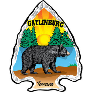 Gatlinburg Arrowhead Bear Sticker