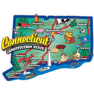 Connecticut Map   Connecticut Map Sticker