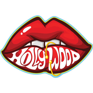 HOLLYWOOD LIPS PIERCED Sticker