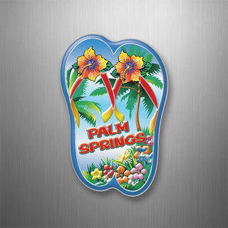 Palm Springs   Flip Flops 3D Magnet